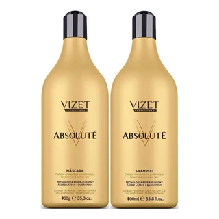 Tratamento Shampoo E Máscara Absoluté Vizet Profissional 900ml