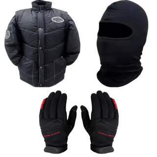 Jaqueta Arizona Refletiva Motoboy + Luva X11 Nitro Win e Balaclava