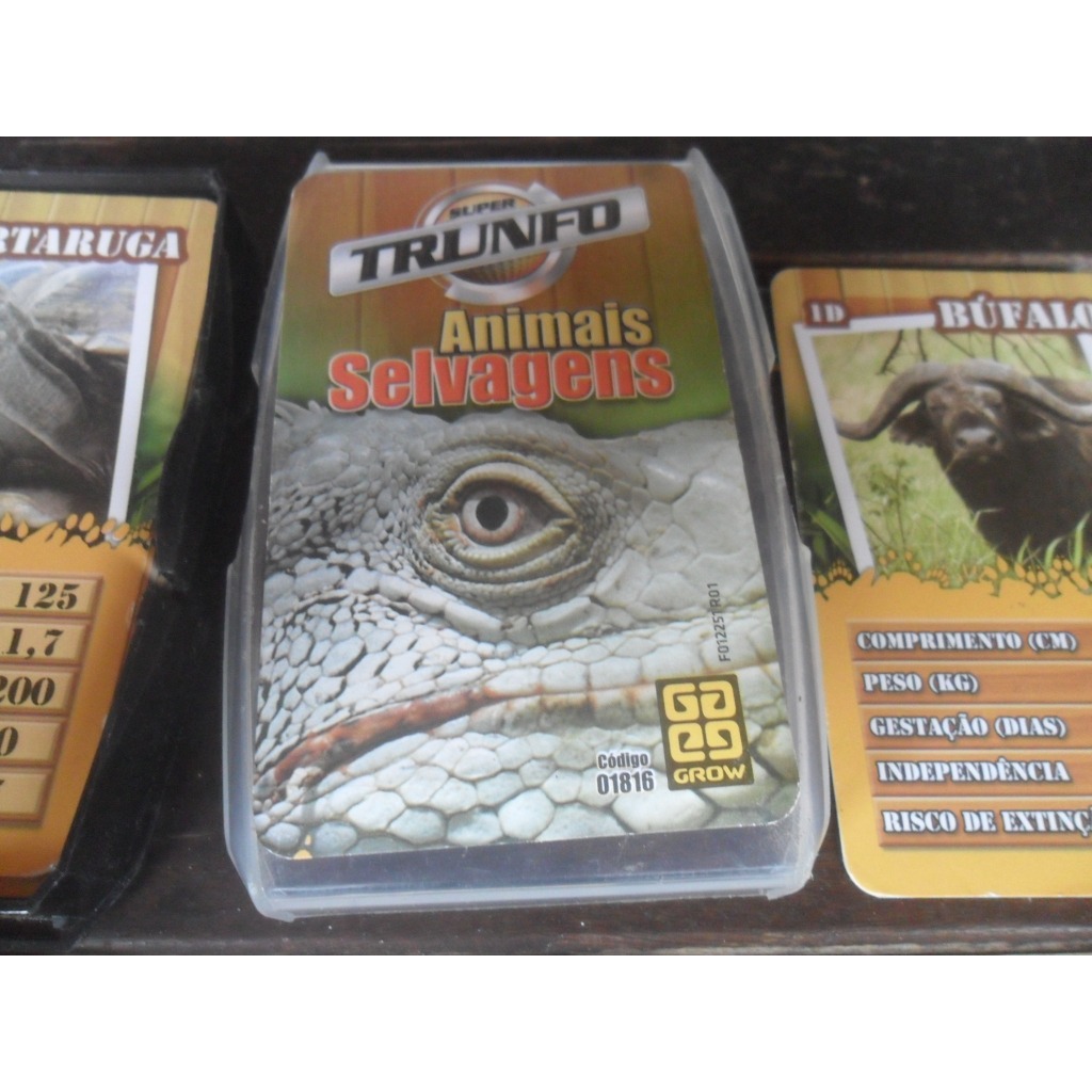 Super Trunfo Animais Selvagens Completo - antigo