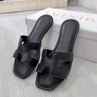 Sandália feminina Premium hermes 5050 tendência lançamento Valentim Promoção Couro sintético