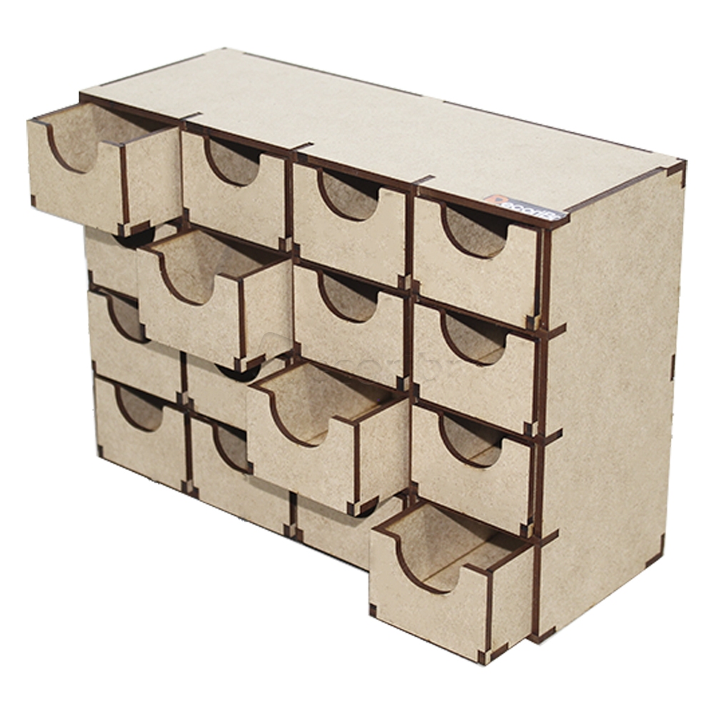 Organizador Gaveteiro Multiuso Mini Porta Maquiagem Joias Bijuteria Artesantato Empilhavel Decori Br