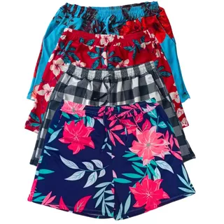 Kit 4 Shorts Bermuda Feminina Crepe Feminino Verão Regular e Plus Size em Oferta na Shopee