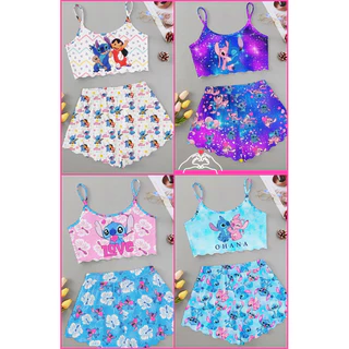 pijama ondinha stitch ohana - personalizado Baby Doll dormir conjunto hot sale