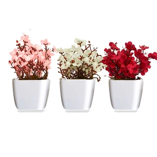 Kit Vasos Decorativos Vasinhos Com Plantas Artificiais