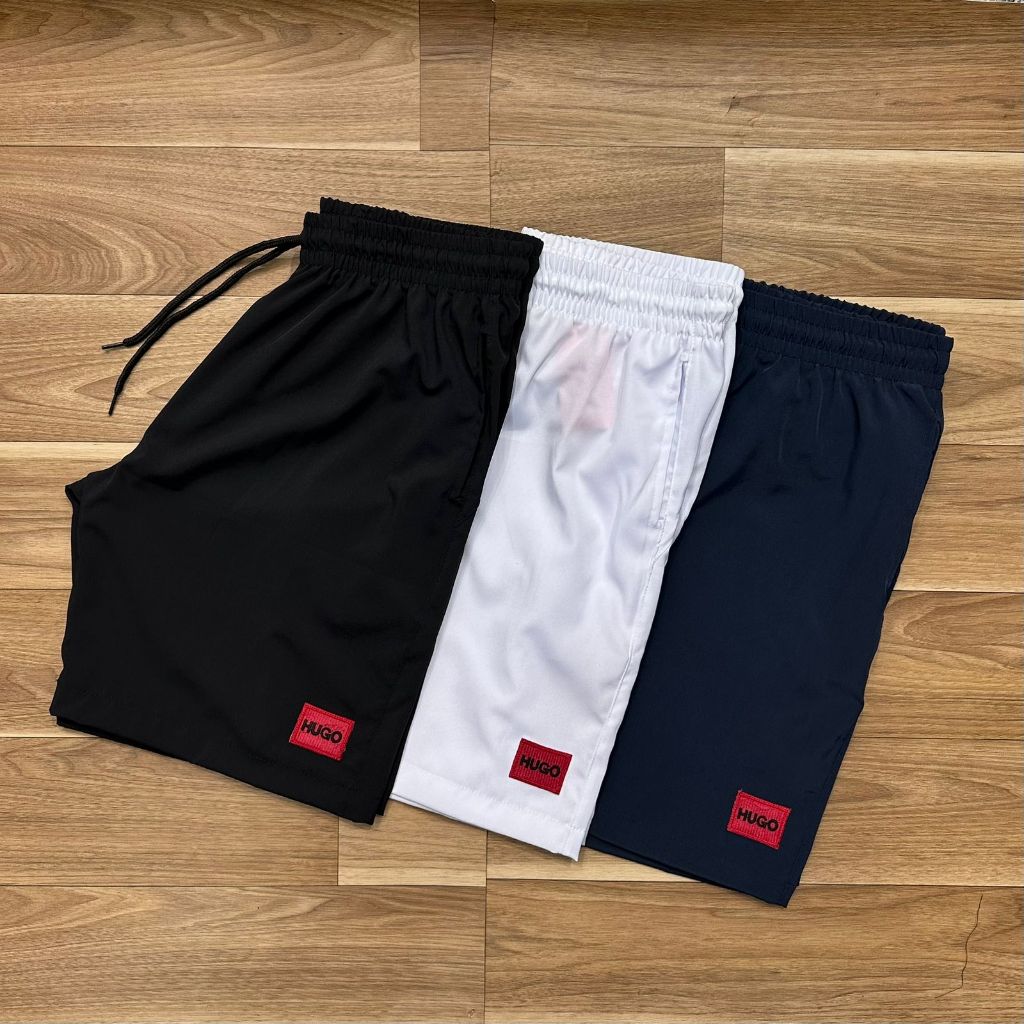 KIT 03 BERMUDAS ELASTANO BORDADO - ENVIO IMEDIATO