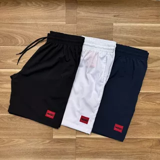 KIT 03 BERMUDAS ELASTANO BORDADO - ENVIO IMEDIATO
