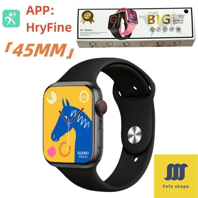 Smartwatch X9 Pro Max Série 9 relógio inteligente 45mm Tela 2´30 Faz e ...