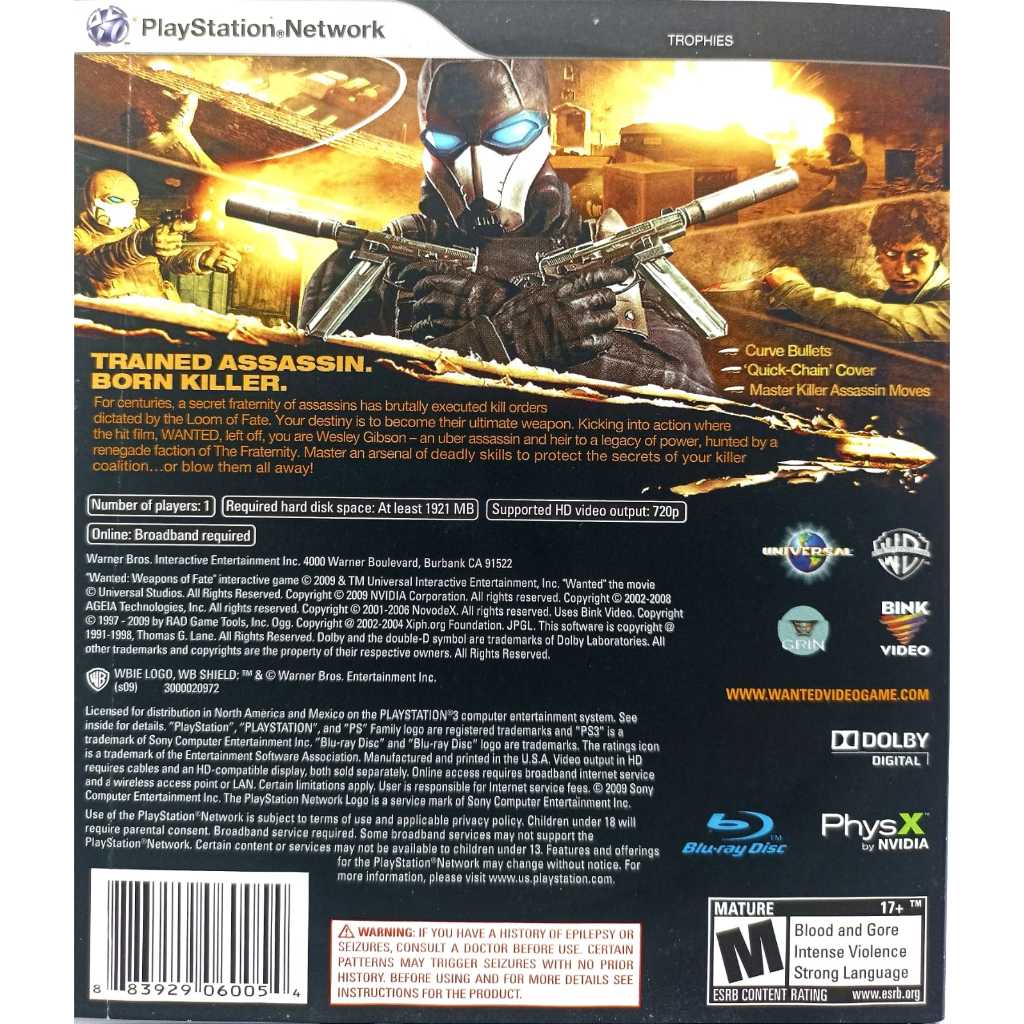 新品未開封　PS3  WANTED：WEAPONS OF FATE Wanted Weapons of Fate PS3 Mídia Física Original | Shopee Brasil