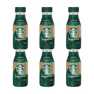 Kit 6 Bebidas Láctea Starbucks Frappuccino Café 280ml