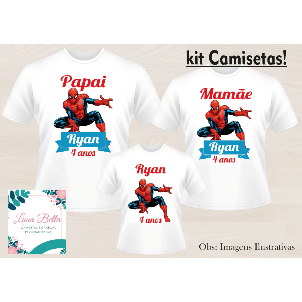 Camisetas Plus Size Homem Aranha