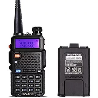 Rádio Comunicador Ht Dual Band Uhf/vhf Baofeng Uv-5r Com Fone Portaria Segurança Evento Comunicação Walk Talkie