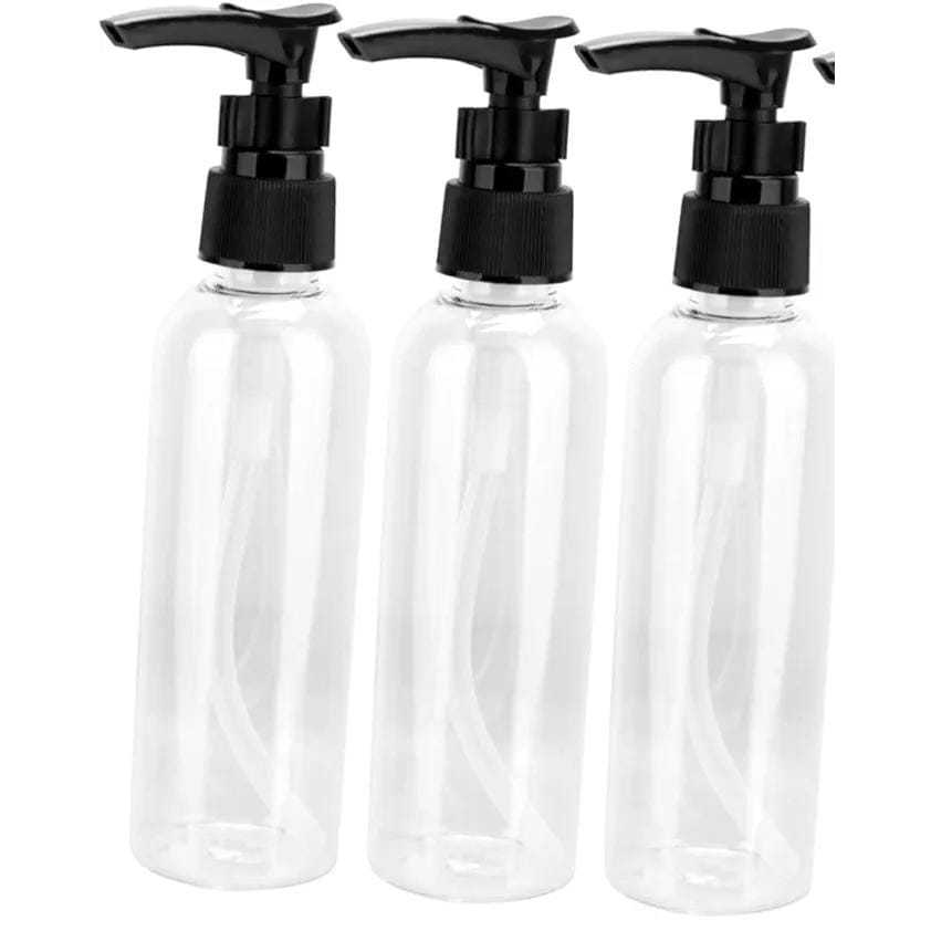3 Frascos 75ml Potinhos Para Shampoo Condicionador Sabonete Para Viagem