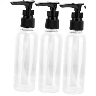 3 Frascos 75ml Potinhos Para Shampoo Condicionador Sabonete Para Viagem