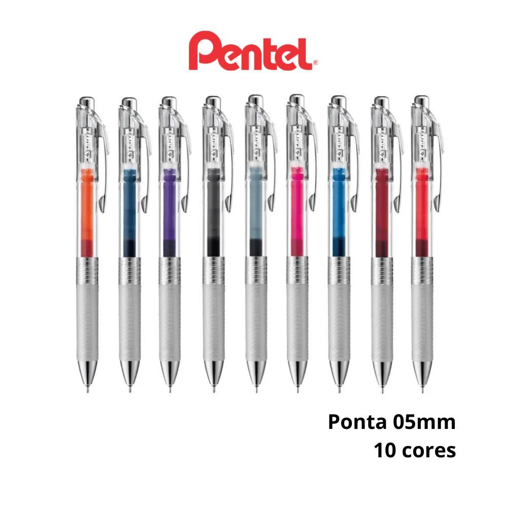 Caneta Gel Pentel Energel Infree BLN75TL 0.5MM Avulsa
