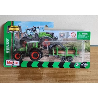 Maisto Miniatura Trator Transporte de Toras de Madeira