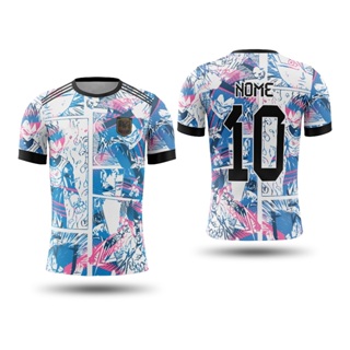 *Personalize* Camisa Uniforme Japão Edição Especial Dragon Ball Z DBZ Anime Personalizada