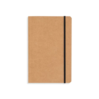 Caderneta Tipo Moleskine em Material de Capa Kraft sem Pauta