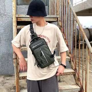 Mochila Bolsa Tiracolo Sling Multifunções homens Impermeável