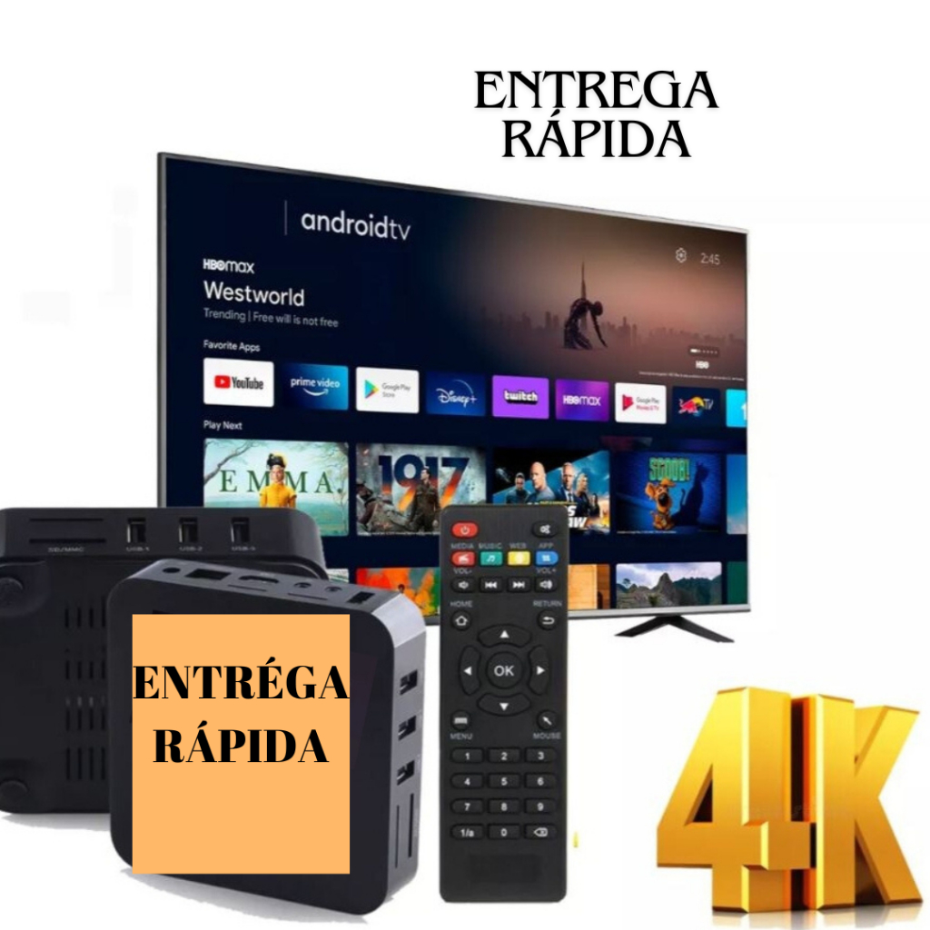 Modelo 2024 Aparelho Conversor Smart Tv 4k 5G - Última Geração - Envio Imediato ....