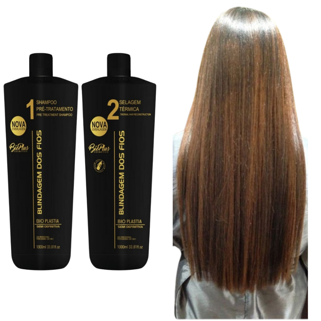 Progressiva Que Alisa Blindagem Definitivo Alisamento 2x1000ml | Shopee ...
