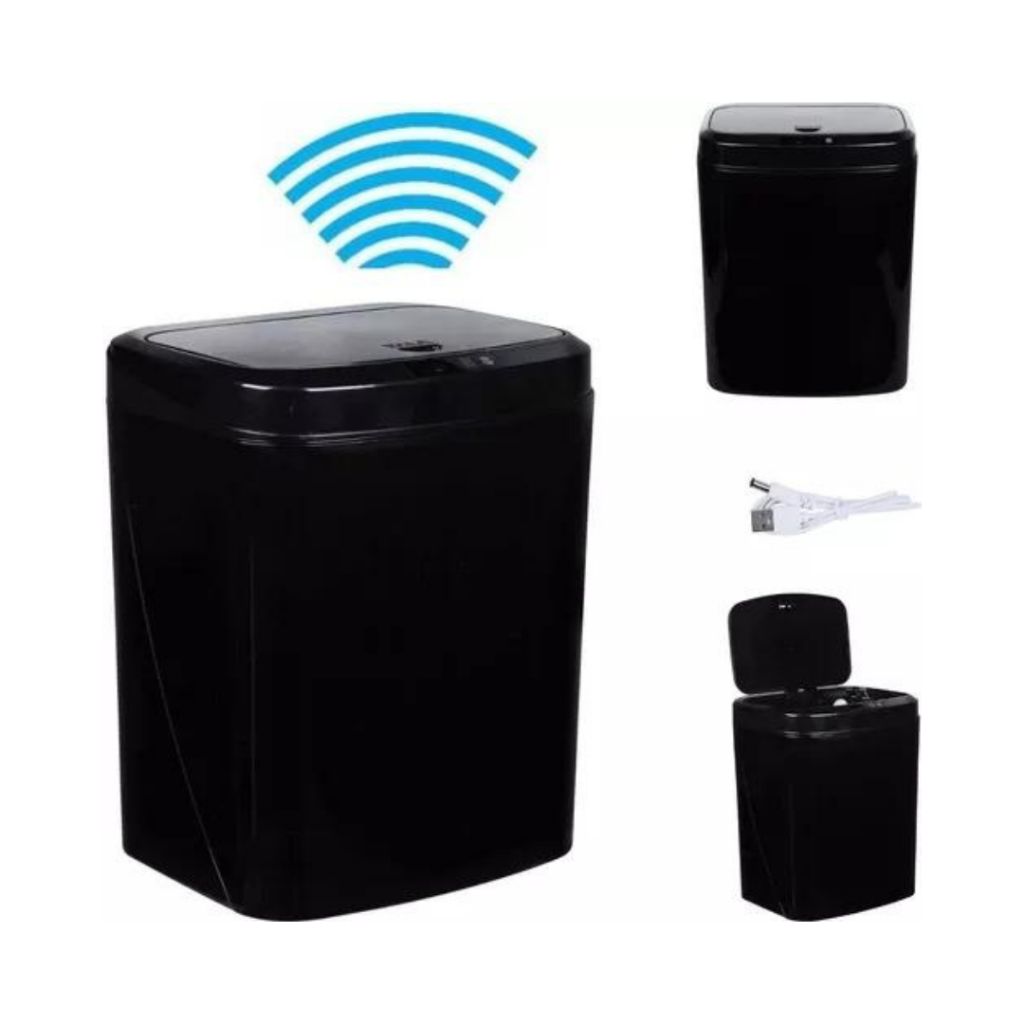 Lixeira Automática Com Sensor Cozinha Banheiro Sala 16 Litro