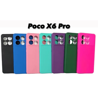 Capa Capinha para Poco X6 Pro, em silicone, aveludada, anti impacto.