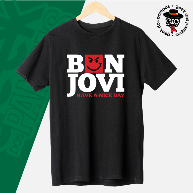 Camiseta Have a Nice Day Bon Jovi Banda de Rock | Shopee Brasil