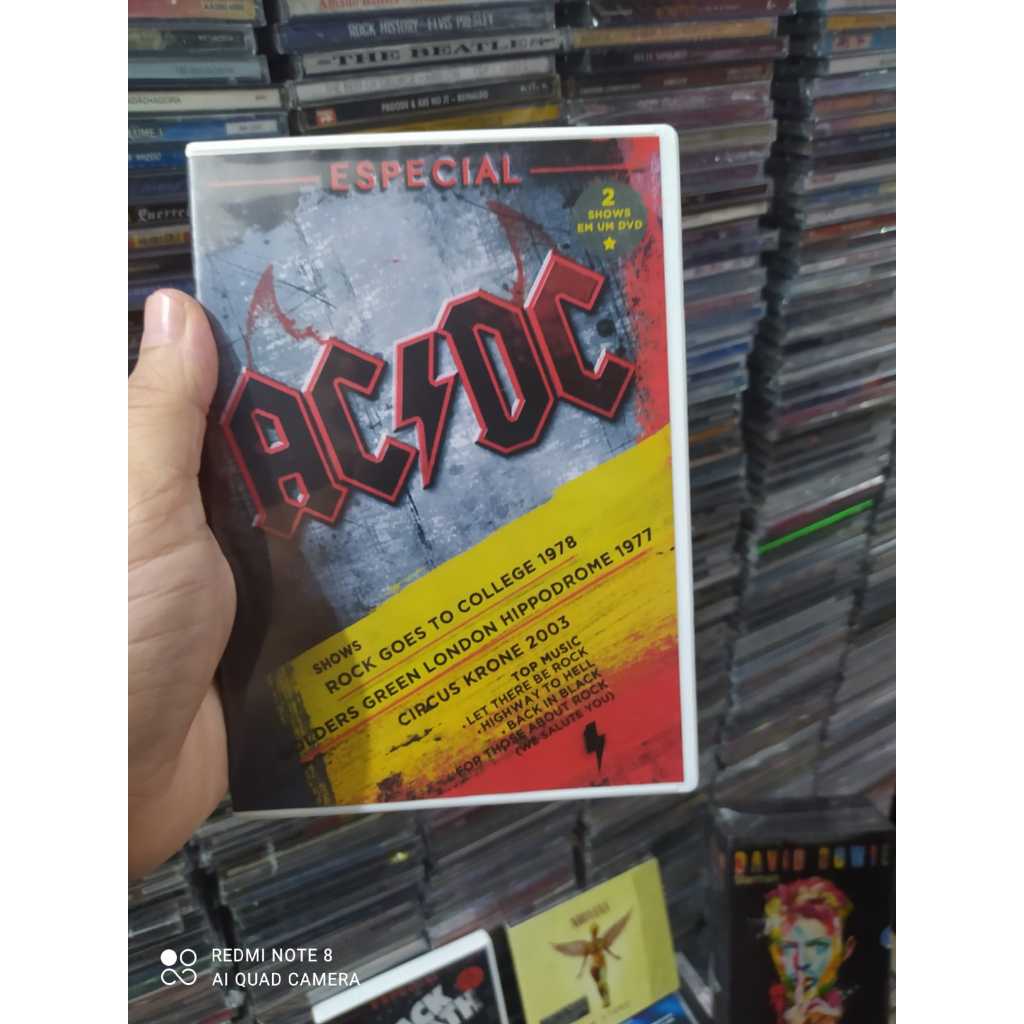 Ac/dc Dvd Especial Shows Novo Original Lacrado Acdc Ac Dc | Shopee Brasil