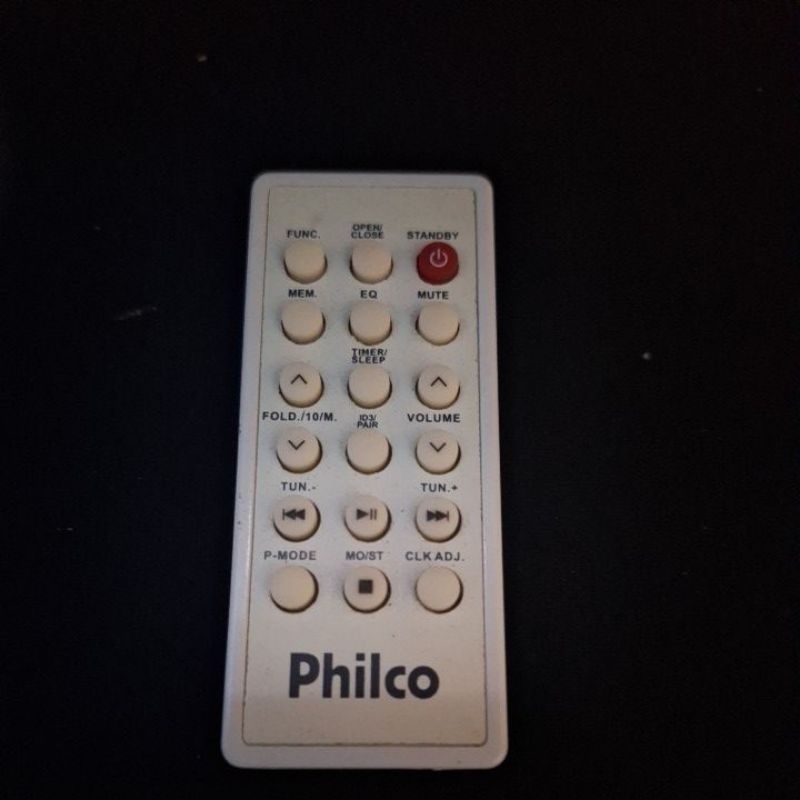 Controle remoto rádio Philco