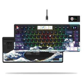 Teclado Mecânico XVX S-K80 RGB- Kanagawa com Display Oled - USB C