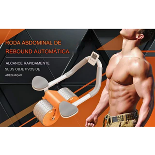 Roda Rolo Abdominal Lombar Aparelho de Ginástica Exercício Físico Musculo Braço Abdômen