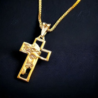 Corrente Veneziana Folheada a Ouro Masculina com.pingente Jesus Corrente Masculino banhada a ouro 18k