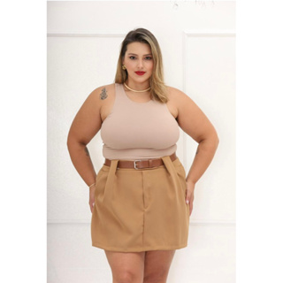 Shorts Saia Jeans feminina Normal e Plus Size C/ Lycra do 38 ao 54 Cos  Duplo. - Morena Bella Oficial - Short Saia Plus Size Feminino - Magazine  Luiza