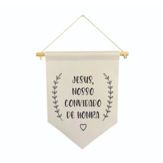 Flamula decorativa Jesus nosso convidado de honra
