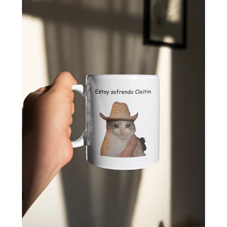 Caneca Cat Engraçada Gato Personalizada Estoy Sofrendo