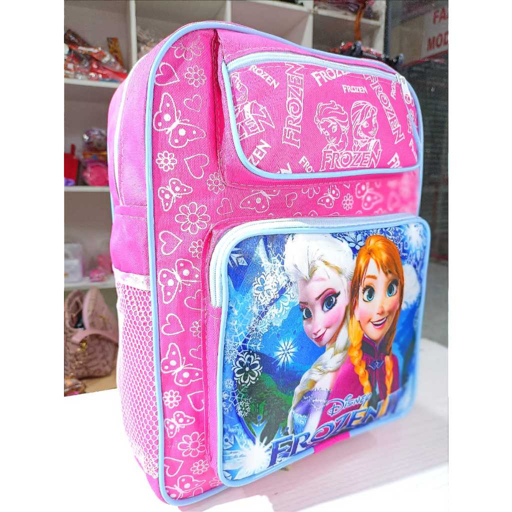 MOCHILA DE COSTAS DA FROZEN ROSA INFANTIL | Shopee Brasil