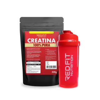 Creatina Monohidratada 500g -100% Pura Importada C/ Laudo - Red Fit Nutrition