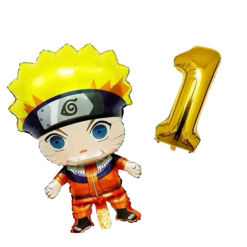 Kit Balão Naruto 70Cm+Numero 40Cm