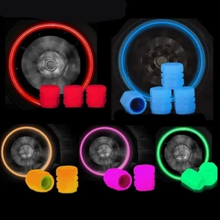 Tampa para Válvula de Pneu fluorescente - kit com 4 peças em Oferta na Shopee