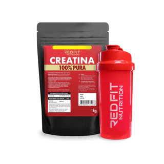 Creatina Monohidratada 1Kg - 100% Pura Importada - Red Fit Nutrition