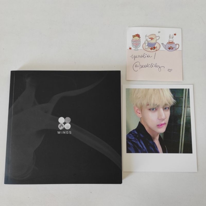 BTS WINGS W Álbum - Photocard V Taehyung | Shopee Brasil
