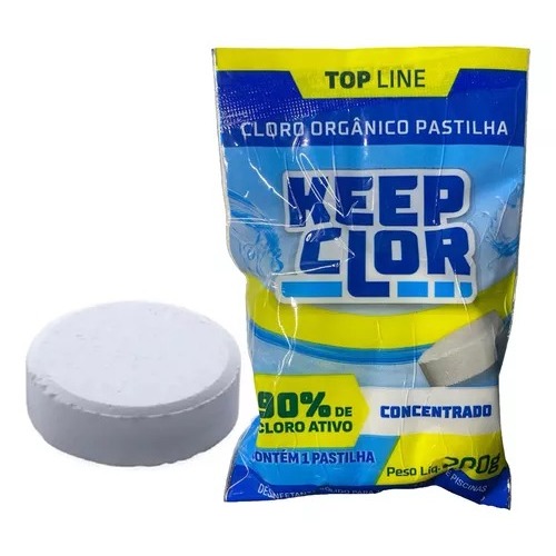 Pastilha Cloro Concentrado 200g Keepclor | Shopee Brasil