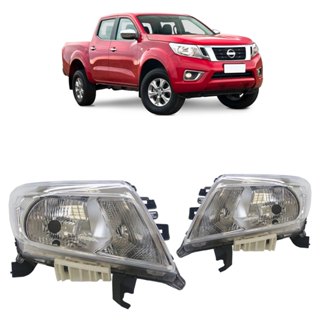Farol Dianteiro Frontier 2017 2018 2019 2020 2021 Máscara Cromada Lente Lisa Acrilico