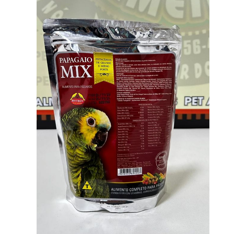 BIOTRON PAPAGAIO MIX - 500G | Shopee Brasil