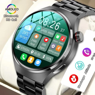 Relógio Inteligente NFC GT4 PRO AMOLED 360 * 360 HD Tela De Freqüência Cardíaca Bluetooth IP68 Resistente a água SmartWatch Para Huawei Xiaomi 2024