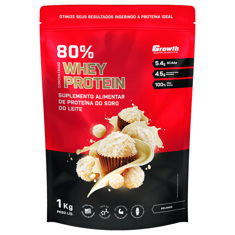 Whey Protein Concentrado 1kg Growth Supplements: Onde Comprar | BuscaProdutos