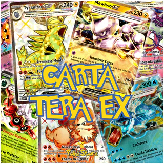 Carta Pokémon Tera EX Diversos Modelos Escolha Carta Rara de Coleção