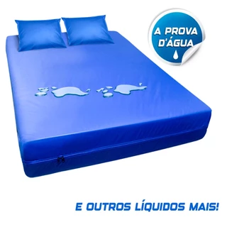 Capa Colchão Casal + 2 Capa Travesseiro Hospitalar Napa Premium