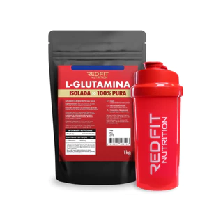 L-Glutamina 1Kg - 100% Pura Importada C/ Laudo de Pureza - Red Fit Nutrition