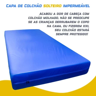 Capa de Colchão Solteiro Impermeável Napa emborrachada Prmoção